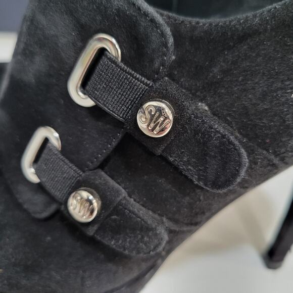 Stuart Weitzman Suede Platform Ankle Booties Size 6M - Picture 7 of 13